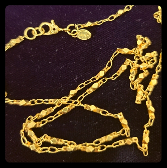Vintage Monet Long Gold Chain